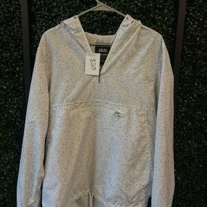 Gray Speckled Pullover Jacket